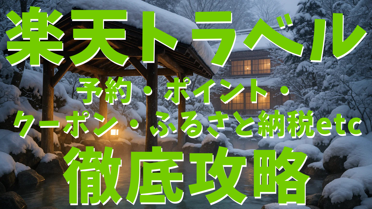 楽天トラベル攻略ガイド：「予約の基本と変更」完全マニュアル、楽天トラベル「ポイント」の完全攻略、楽天SPUとポイント二重取り、「ふるさと納税」徹底活用術、ポイントが使えない・入らないの全原因、「スーパーSALE」と「お得な日」完全攻略